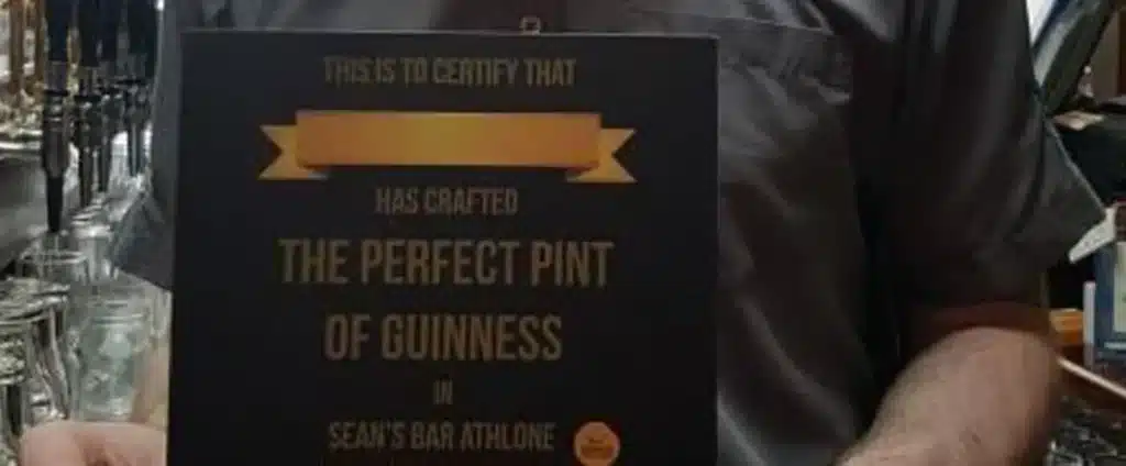 Perfect pint of Guinness Cert