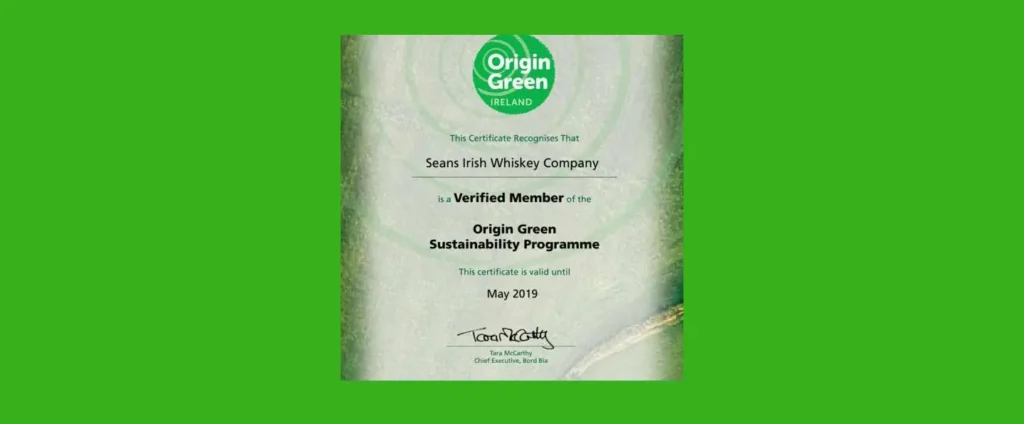 Seans Green Certificate