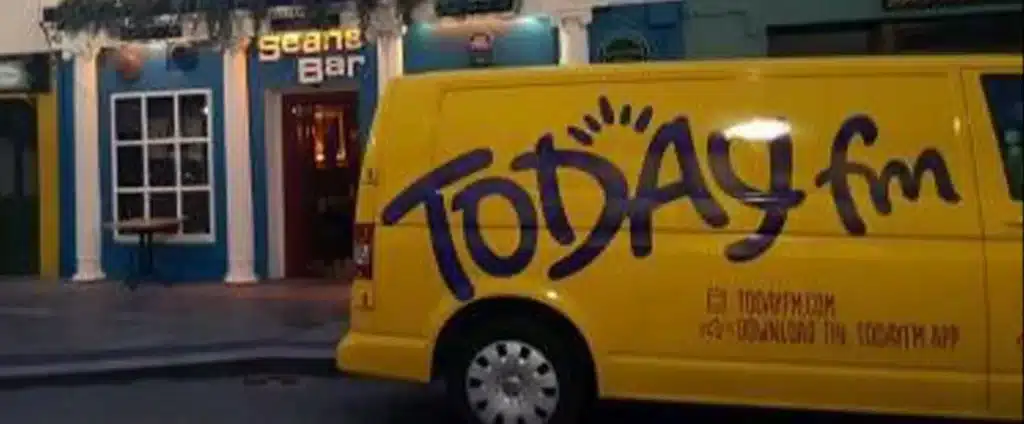 Today FM Van outside Seans Bar